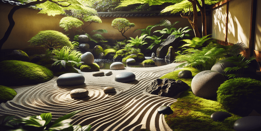 Espaços Externos: Como Criar um Jardim Zen em Casa