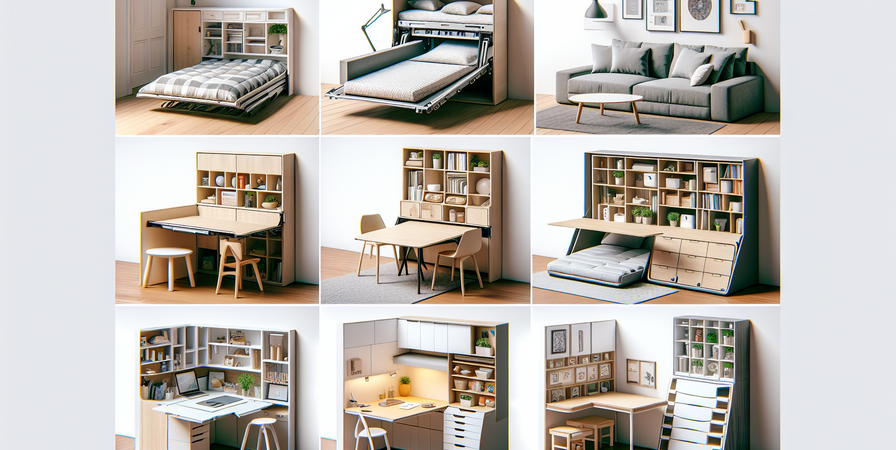 Móveis Multifuncionais para Espaços Pequenos em 2025