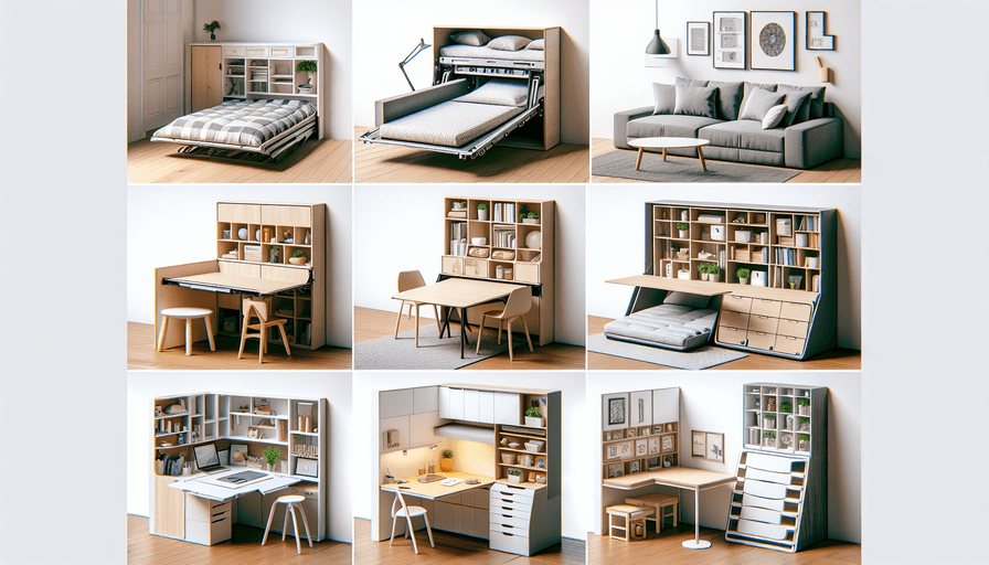 Móveis Multifuncionais para Espaços Pequenos em 2025