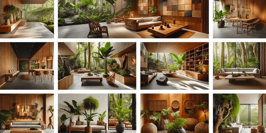 Elementos Naturais na Decoração em 2025