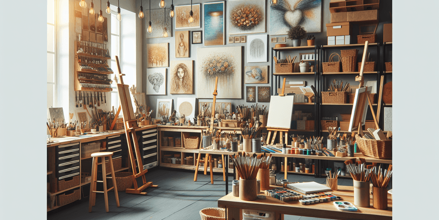 Como Montar um Estúdio de Arte em Casa em 2025