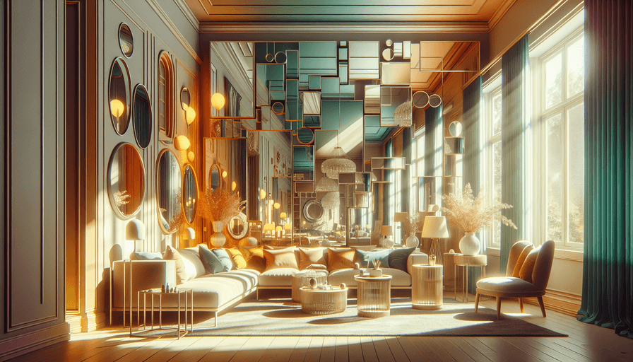 Espelhos na Decoração: Ampliando Espaços em 2025