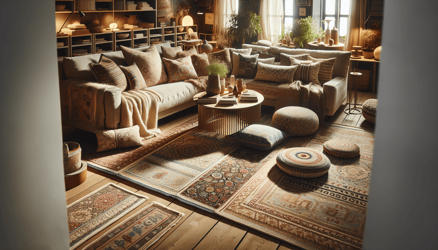 Espaços Aconchegantes: Como Usar Almofadas e Tapetes em 2025