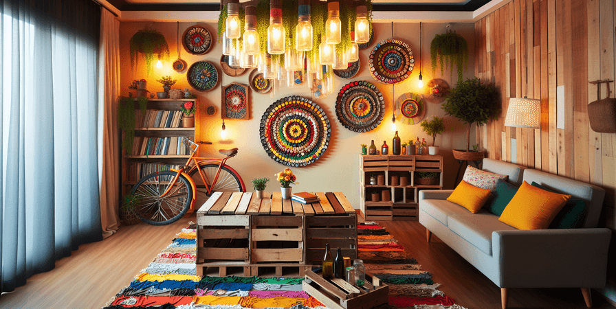 Decoração Sustentável: Usando Materiais Reciclados em 2025