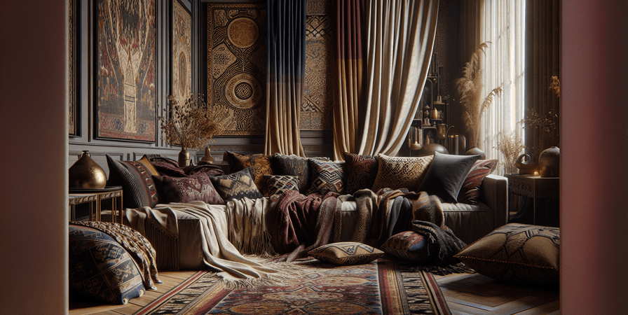 Aconchego com Têxteis em Ambientes Internos