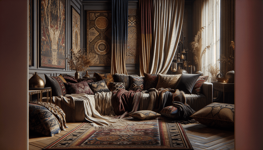 Aconchego com Têxteis em Ambientes Internos