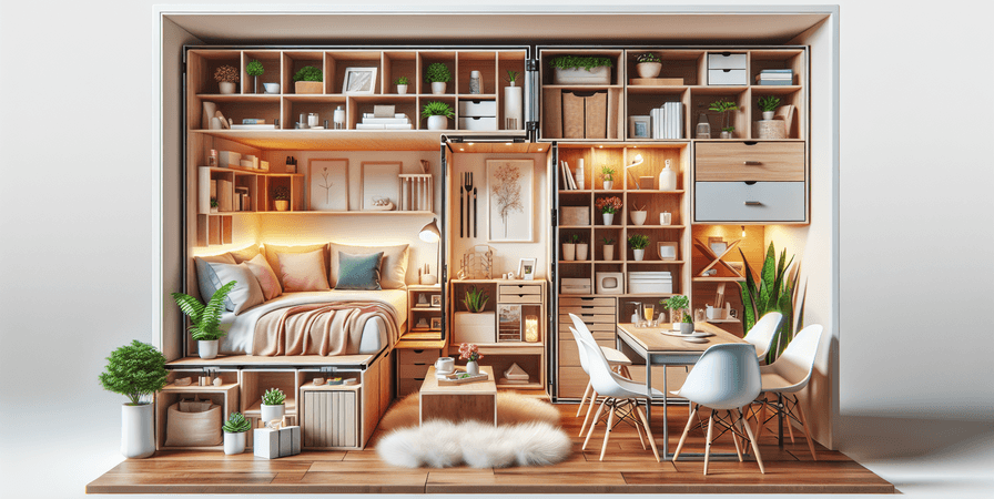 Móveis Multifuncionais para Casas Pequenas