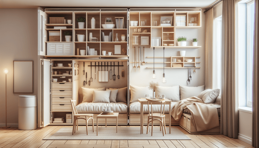 Móveis Multifuncionais para Pequenos Espaços