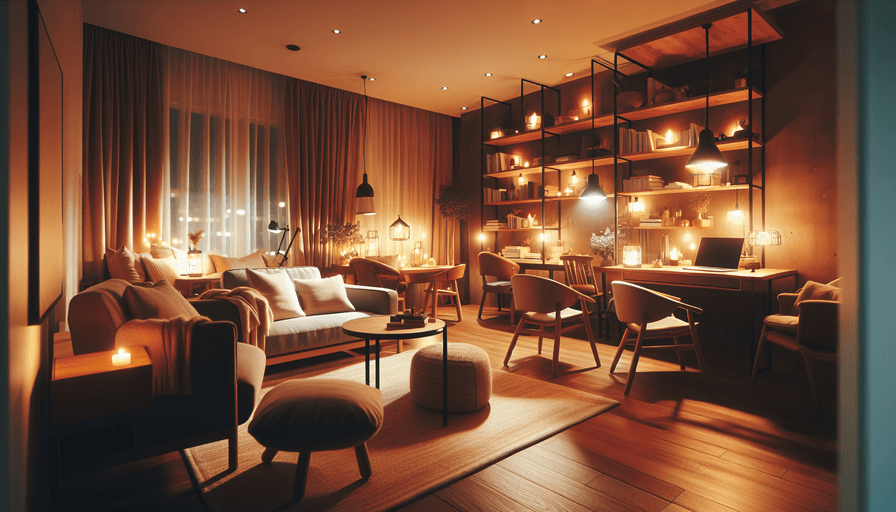 Aconchego em Ambientes com Iluminação