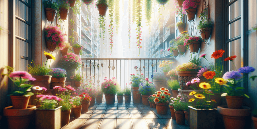 Cultivando Flores em Pequenos Espaços