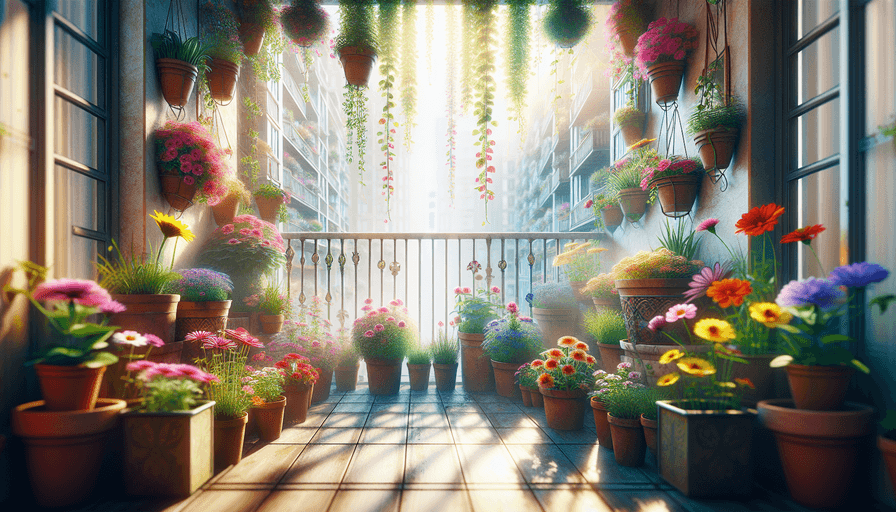 Cultivando Flores em Pequenos Espaços