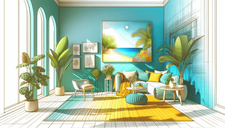 Decorando com Cores do Verão