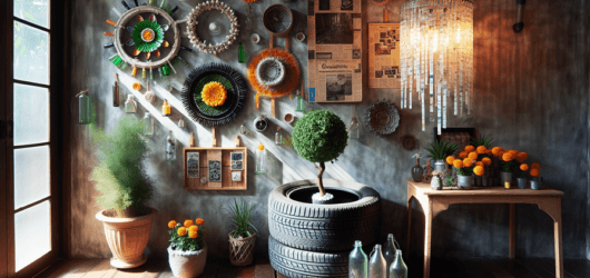 Decorando com Materiais Reciclados