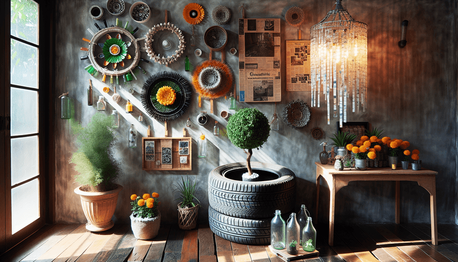 Decorando com Materiais Reciclados