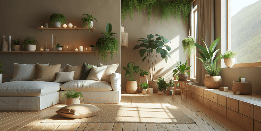 Sustentabilidade na Decoração: Usando Materiais Naturais