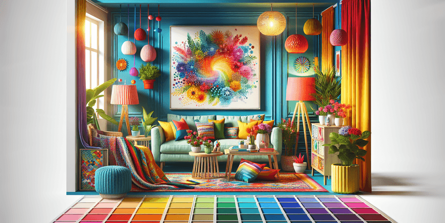 Como Usar Cores Vibrantes em Ambientes Pequenos