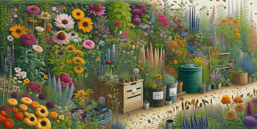Plantando Flores de Forma Sustentável