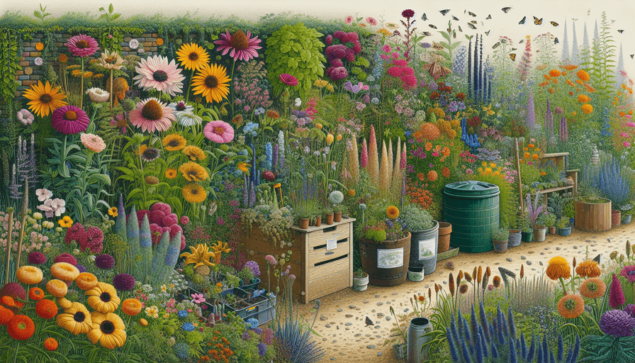 Plantando Flores de Forma Sustentável