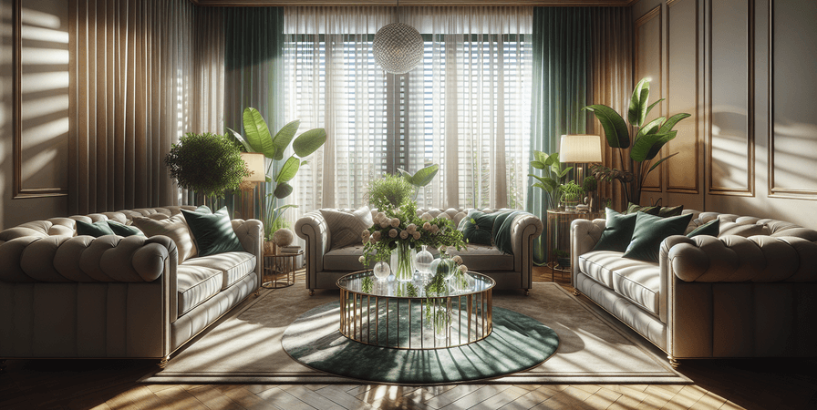 Usando Cortinas e Persianas na Decoração