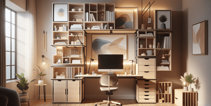 Móveis Multifuncionais: Ideal para Home Office