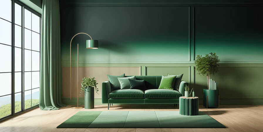 Tons de Verde: Usando Cores Naturais na Decoração