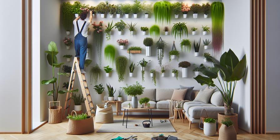 Como Montar um Jardim Vertical Interno